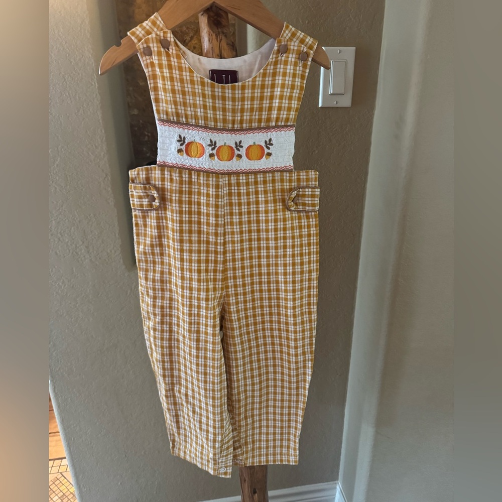 Lil Cactus Pumpkin 2T Romper, John John